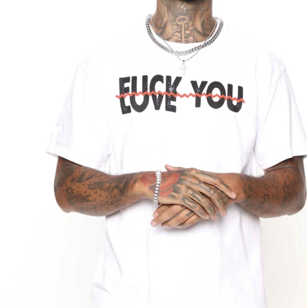 "F*ck/Love You" short sleeve tee (Men's-S)